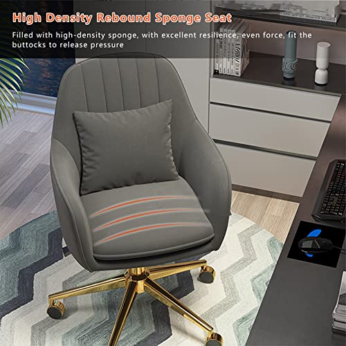 Chaise de bureau bureau à domicile pivotante réglable avec accoudoir - 8
