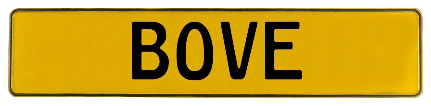 Vintage Parts 605804 Wall Art (Yellow Stamped Aluminum Street Sign Mancave Bove)