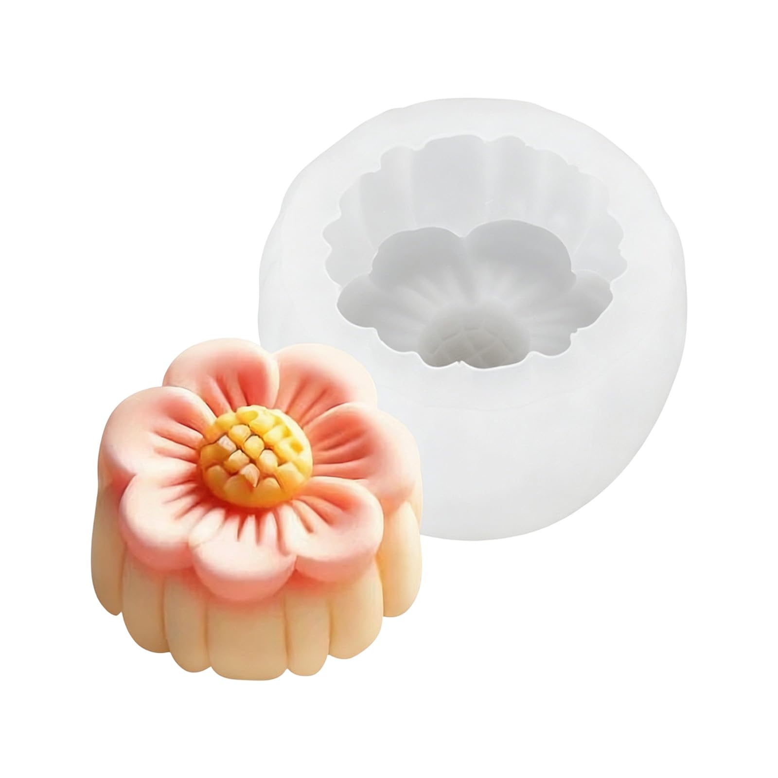 WGBOSMG Baking Molds for Making 3D Peach Blossom Cakes Chocolate Treats and Frozens Dessert Kitchen Tool Food Grade Elastomer Cast