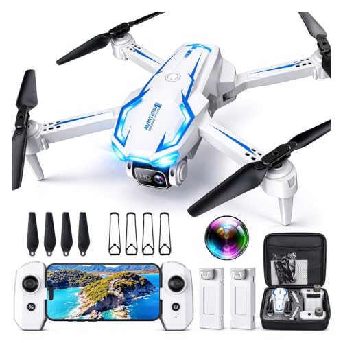 Loiley 2K HD Drone with Camera, Foldable FPV RC Quadcopter for Adults, Fun