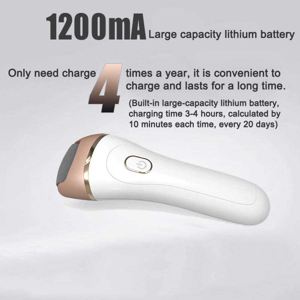 Lima para pies, removedor de Callos eléctrico Profesional eléctrico con 3 Rodillos y Carga USB, para Pieles y Callos agrietados Duros