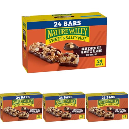 Nature Valley Sweet &amp; Salty Dark Chocolate Peanut Almond Bars, 24 ct (Pack of 4)