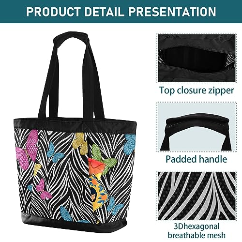 senya Mesh Beach Bag Handy Mesh Tote Bag Large Beach Bags Sandproof Swim Pool Bag for Gym Travel Daily4