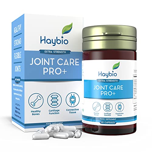 Glucosamine and Chondroitin High Strength - Joint Care Pain Relief Supplement for Men & Women - Anti inflammatory Formula - Vitamin C & Calcium Rebuild Cartilage 30 Capsules - Made in UK