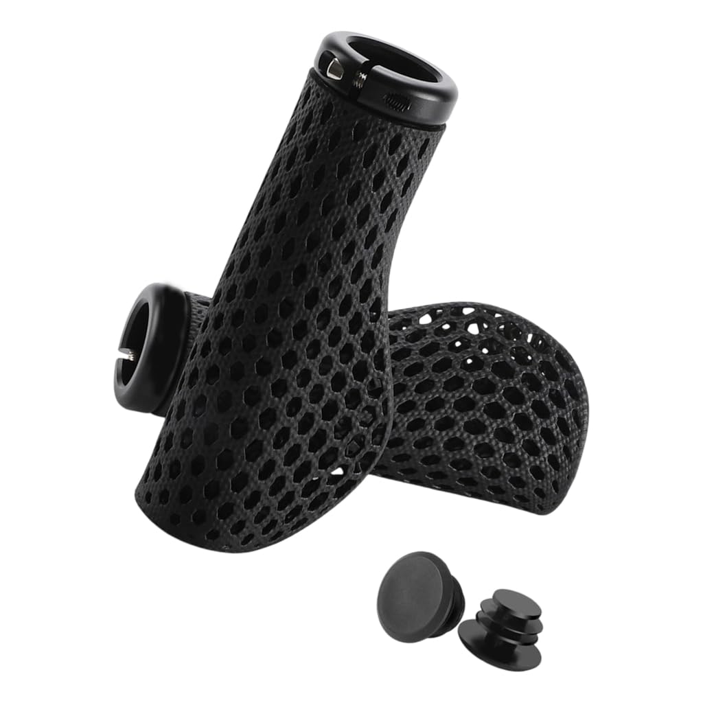 1 paire de poignées de guidon imperméables à absorption des chocs pour VTT