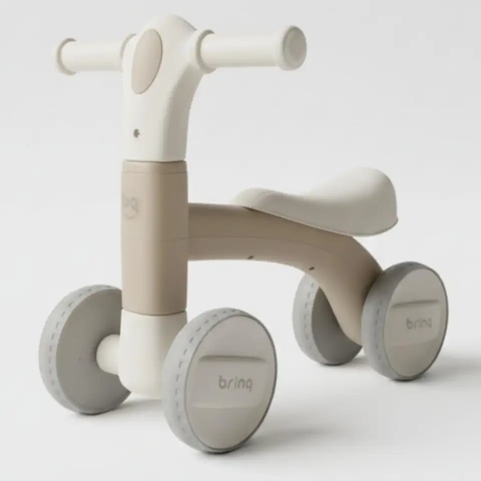 Andador Equilíbrio Coordenação Infantil Sem Pedal (Bege)