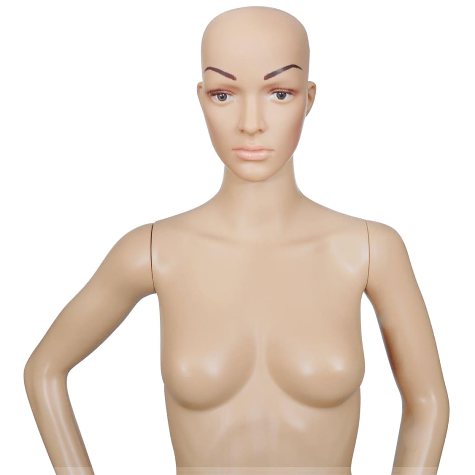 Gecheer Maniquí de Mujer Maniquí de Costura Mujer Maniquí de Mujer Desmontable B,Maniquí Ropa Femenino con Cabeza y Cuerpo Forma de Mujer Entero, Ideal para Fotografías y Escaparates