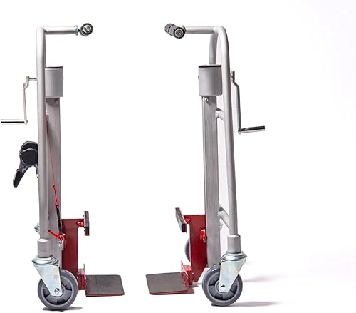 Miniatura 4 de Mover manual de muebles (juego de 2), tapa de 1100 libras, aluminio, altura de elevación de 12 pulgadas, mudanza de maquinaria