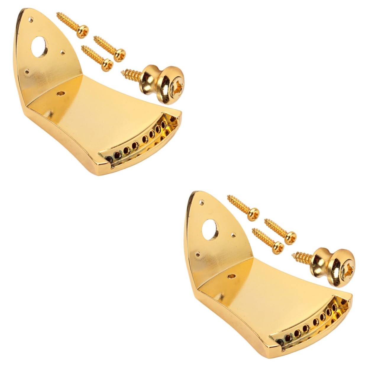 Toyvian 2sets Parti Metalliche Per Mandolino Triangolo Compatibile Con Mandolini Arched Top Corde Facile Da Installare Di Resistente e Durevole Accessorio Per Musicisti