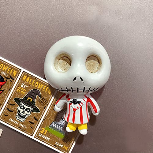 Refrigerator Magnets 4Pcs, Cartoon Character Fridge Magnets For Home Office Cabinets, Whiteboards, Photos, Decorative Refrigerator Magnets Kitchen Kit Halloween #TOP4