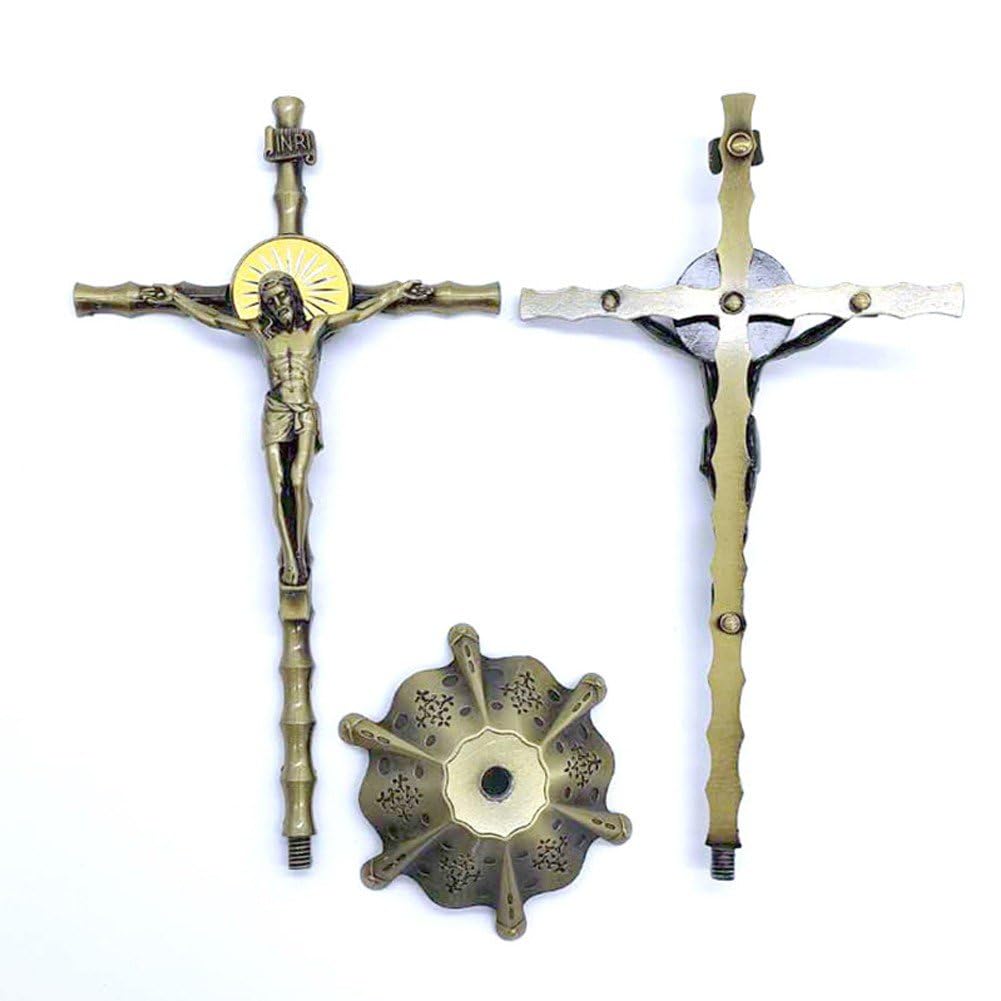 Crucifix En Bois, Statue De Jésus-Christ, Autel De Maison Catholique - France