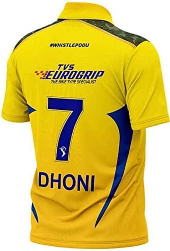 Buy CSK Cricket Team Jersey 2023/2024_MS Dhoni 7 (Men & Boys) at Amazon.in