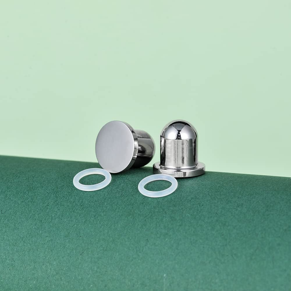 TBOSEN Set di dimensioni precise in acciaio inox O-Ring Tappi per le orecchie e tunnel Calibri Barella Piercing Kit, Metallo, arenaria