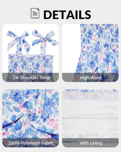Image of Plus Size Summer Dress - Sun Boho Beach Casual Floral Tiered Smocked Long Maxi Dresses