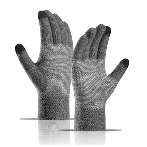TAGVO Guantes Térmicos Invierno para Hombre y Mujer, Guantes Tactiles Movil Smartphone, para Ciclismo Moto Bici Correr Aire Libre