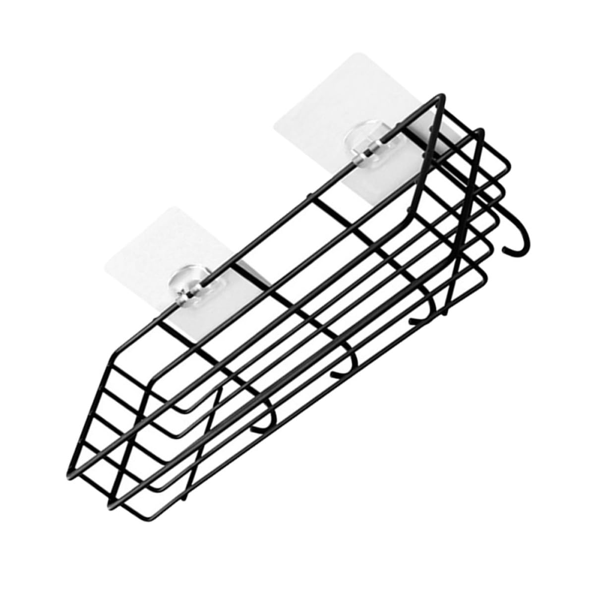 DOITOOL Bathroom Storage Shelf Wall Mounted Shower Caddy Iron Rack No Punch Rustproof Organizer for Bathroom and Kitchen