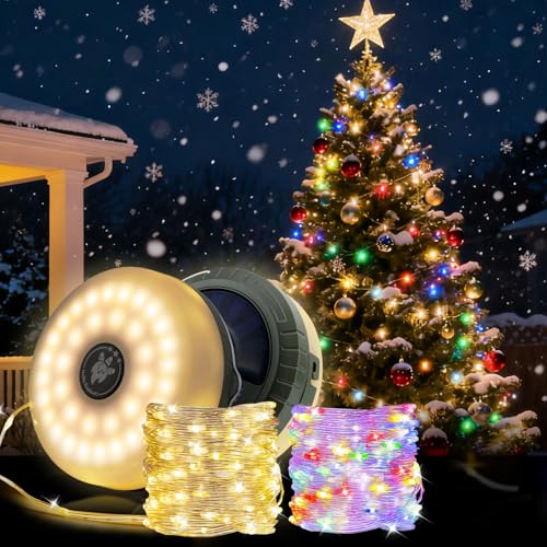 Mcbazel 10M Solar LED Weihnachtsbeleuchtung Außen,Wasserdicht...