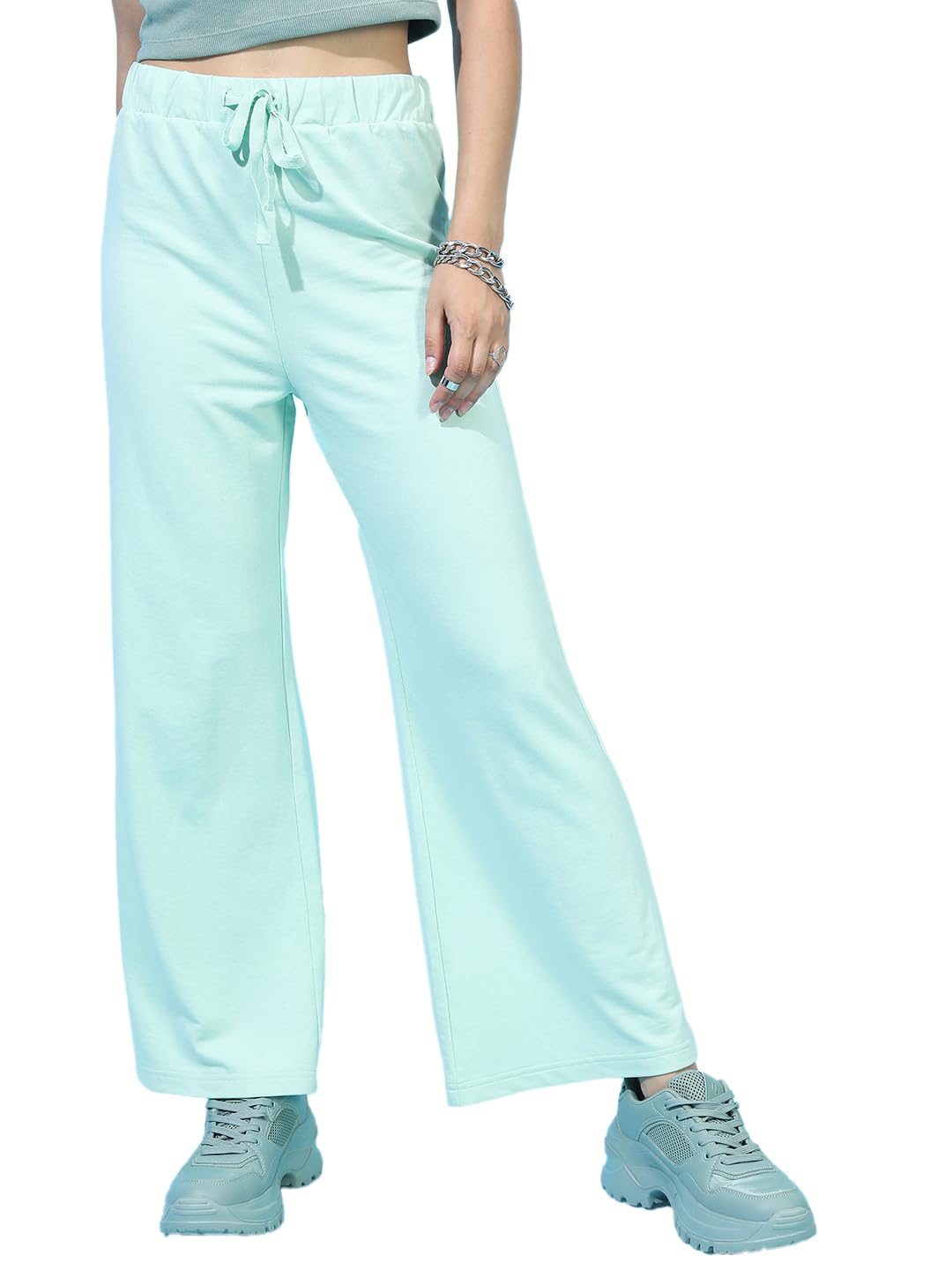 tokyo talkies Women's Bootcut Regular Track Pants | Stretchable Trackpants | Casual Track Pants| Mid-Rise| Gymwear | Sports Wear-picture-14
