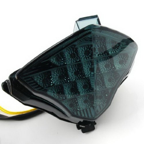 Super Bright 19 Motocycle Led Rear Running Turn Signal Tail Light Integrated Taillight Fit For Yamaha Yzf R1 2004 2005 2006 Smoke #TOP9