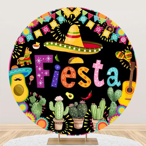Fondo redondo Renaiss 7x7ft Disco Fiesta miniatura 1