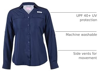 Habit Womens Women's Long Sleeve Fishing Guide Shirt