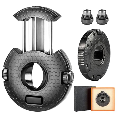 V Cut Cigar Cutter, 2 Sizes Cigar Punching Cutter Sharp Blade Made of Stainless Steel with Gift Box Packaging Suitable for Christmas Birthdays Anniversaries etc