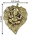 Charmy Crafts Metal Ganesha On Leaf, Wall Hanging Article for Wall Decor, Wedding Gifts, Best for Housewarming, Room Decor (Golden)