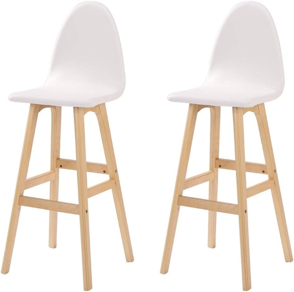 Amazoncom Zjyfyfyf Set Of 2 Wooden Bar Stools Vintage Rustic