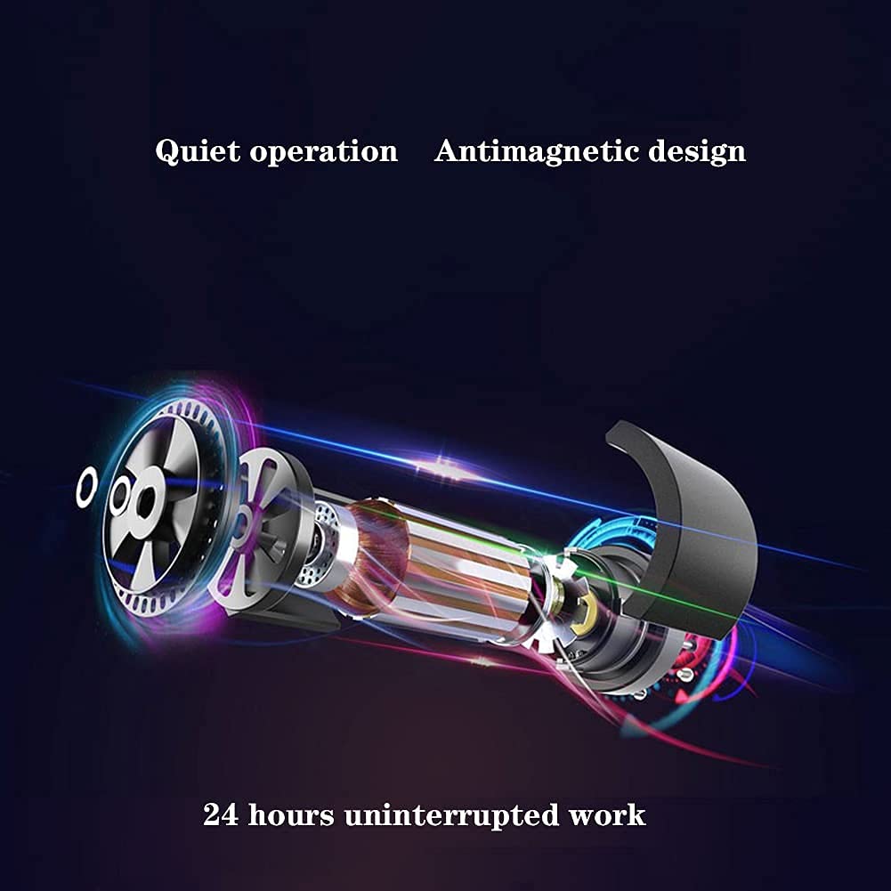Uhrenbeweger für 4 Automatikuhren mit superleisem Motor, 15 Rotationsmodi, LCD-Display, Touchscreen, LED-Beleuchtung und Fernbedienung.，