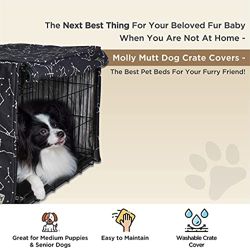 Molly Mutt Dog Crate Cover - Fits 36\"x23\"x25\" Crate - Dog Kennel Cover - Dog Cage Cover - Dog Crate Cover - Puppy Crate Cover - Cover for Dog Crate - Rocketman (cc61cc)