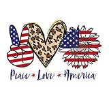 US Independence Day Patriotic Iron On Heat Transfer Fourth of July Patch Washable Applique Patches D