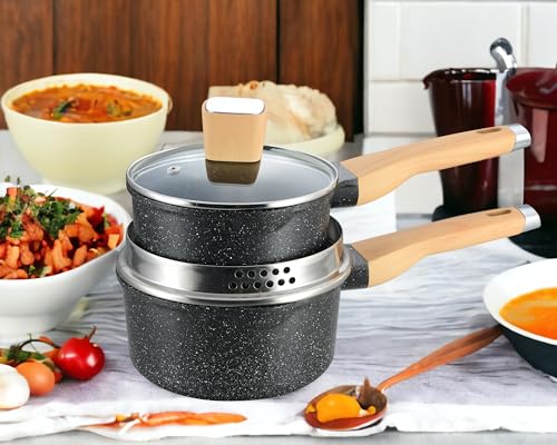 Garlie-10pcs-Pots-and-Pans-Set-Nonstick-Black-Granite-Set-Cookware-Sets-Suitable-for-Gas-Electric-Induction-Kitchen-Cooking-Set-with-Frying-Pans-Saucepans-Casserole-Dishwasher-Safe