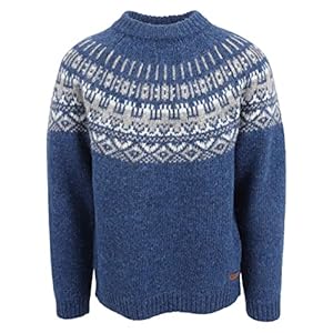 ICEWEAR Elís Sweater Lopapeysa Design 100% Icelandic Wool Long Sleeve Winters Sweater Without Zipper