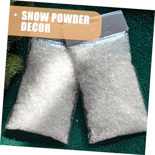 OUNONA 2 Unidades 2 neve artificial simulação de neve faça você mesmo adereço de neve de natal festa