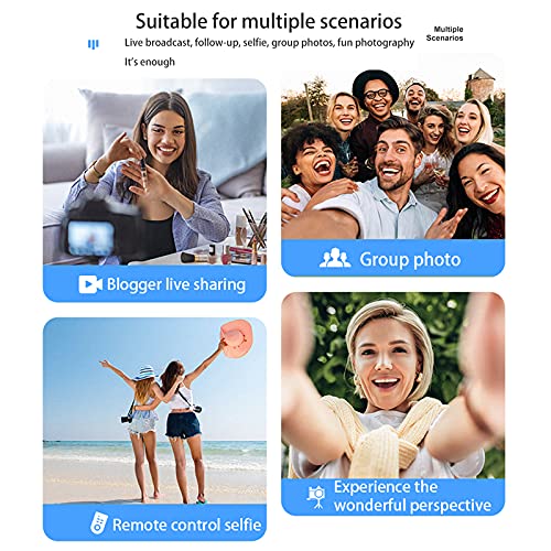 ChaoriMall Selfie Stick Stativ mit Bluetooth Fernbedienung 2 Rotation Handyhalter 1/4 Zoll Schraube Einbeinstativ 80cm… – Bild 7