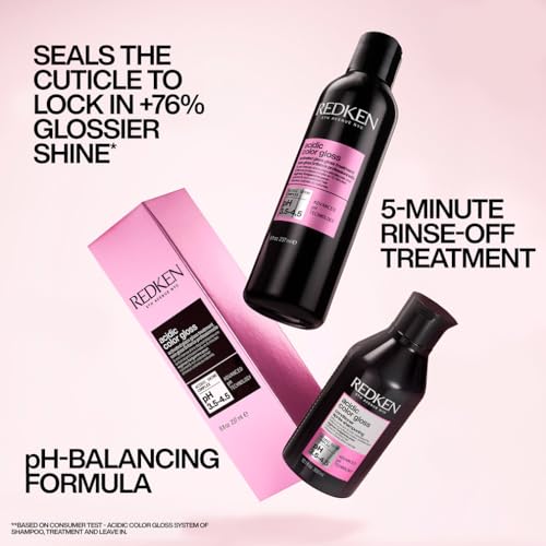 REDKEN Acidic Color Gloss Activated Glass Gloss Treatment, Hair Gloss Treatment for Glass-Like Shine 237ml - Image 2