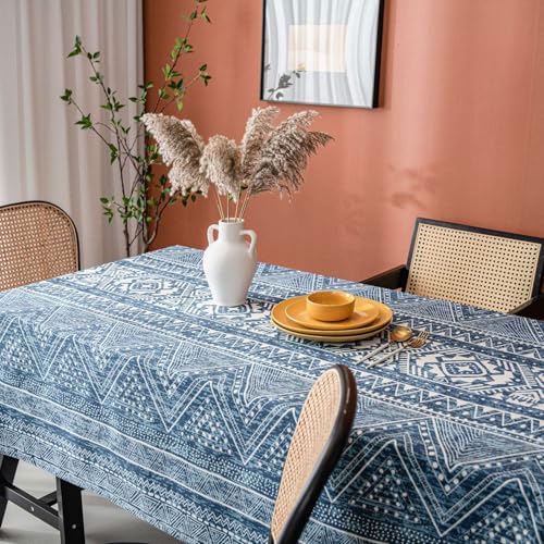Nappe rectangulaire géométrique pour table de repas convivial - 8