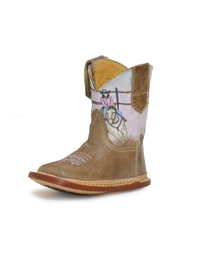 ROPER Infant Barrel Racer Cowbabies Boot Tan 4
