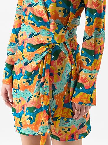 Image of The Souled Store Women TSS Originals: Seaside Bloom Oversized Shirt Dresses