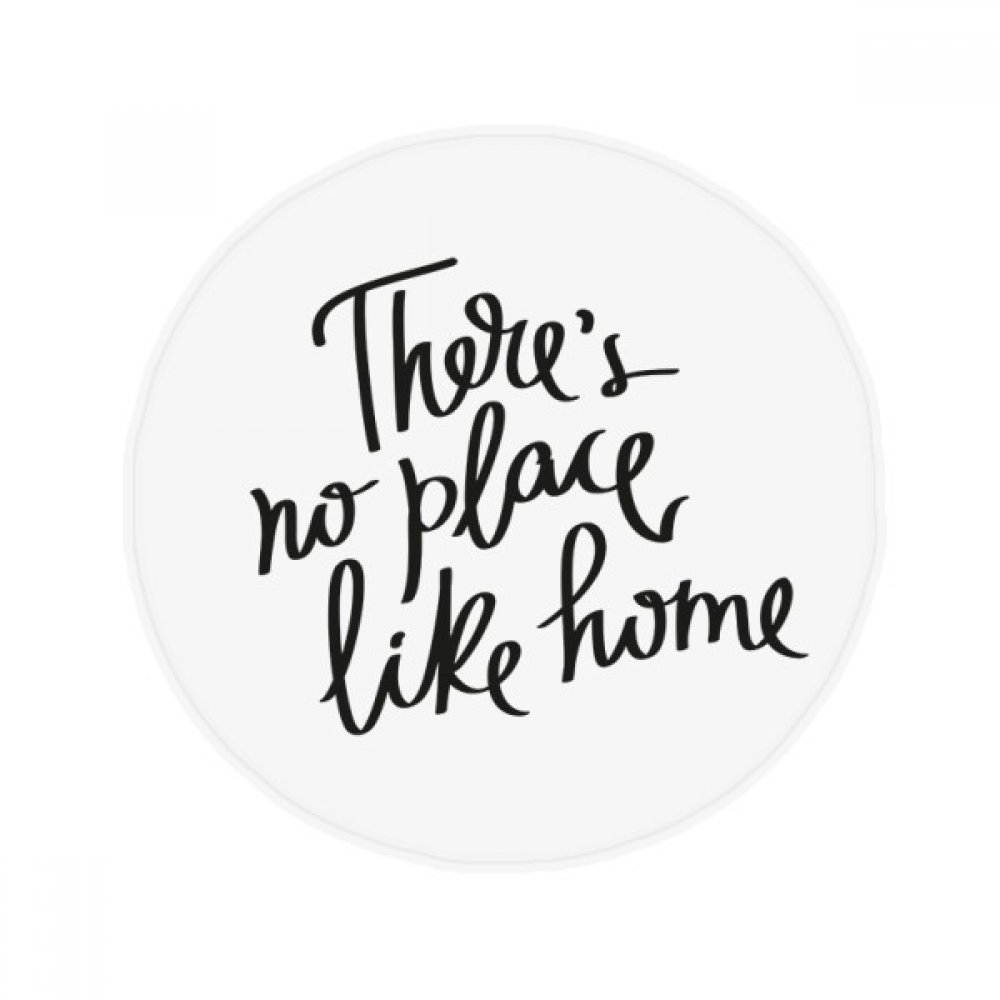 Tapis de cuisine rond No Place Like Home 80cm pour un salon chaleureux