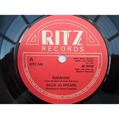 Spears, Billie Jo Swingin' 7" Ritz RITZ046 EX 1980s