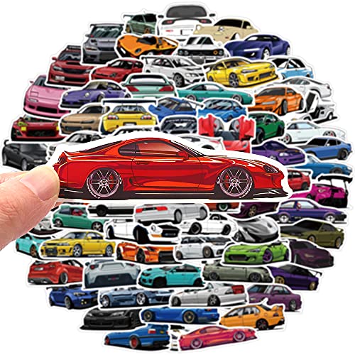 100Pcs Jdm Racing Car Stickers Vinyl Waterproof Stickers Japanese Racing Car Stickers For Kids Teens Boys Adults, Sport Car Decals For Laptop Water Bottles Hydroflasks Phone Guitar Skateboard Computer #TOP1