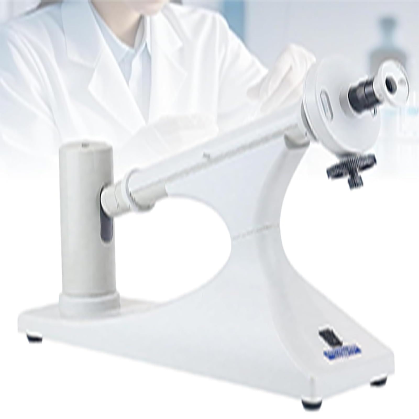 Polarimetro manuale per misurare concentrazione, purezza e contenuto di zucchero nei test industriali; strumento a disco accurato per analisi di laboratorio