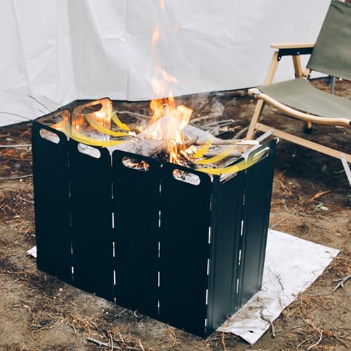 Pantalla plegable resistente a altas temperaturas para proteger tu hornillo de camping del viento 4