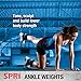 SPRI Adjustable Ankle Weights - Walking Weights for Strength Training Exercises, Resistance Endurance Workouts, General Fitness - For Strengthening & Toning Lower Body - 5lb Set (2.5lb Each)