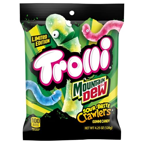 Trolli Mountain Dew Sour Brite Crawlers 4.25 oz. Bag - image 1
