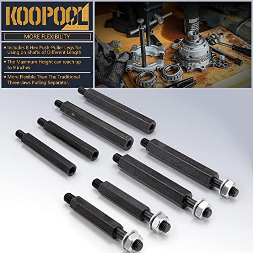 Bearing Puller Set, 5-Ton-Capacity 12Pcs Gear Puller And Bearing Separator Kit, Wheel Hub Axle Puller Set Pinion Bearing Removal Tool Kit, Wheel Bearing Removal Tool With Heavy Duty Storage Case Blue #TOP4