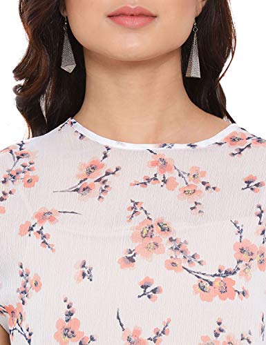Image of oxolloxo Women Printed Short Sleeve Round Neck Regular Top