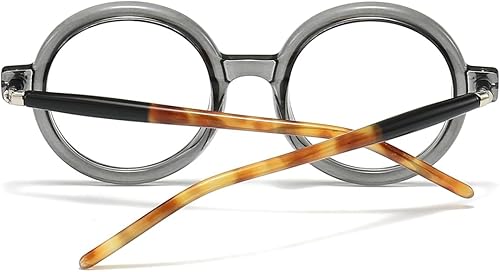 Miniatura 4 de JOVAKIT Gafas de luz azul redondas retro para mujeres y hombres, moda de los años 90, gafas de marco redondo estilo gafas de computadora