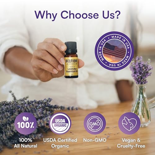 Aceite esencial de lavanda 100% puro y orgánico 10 ml miniatura 4